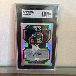 2021 Panini Prizm Elijah Moore Rookie Auto – SGC 10 Gem Mint